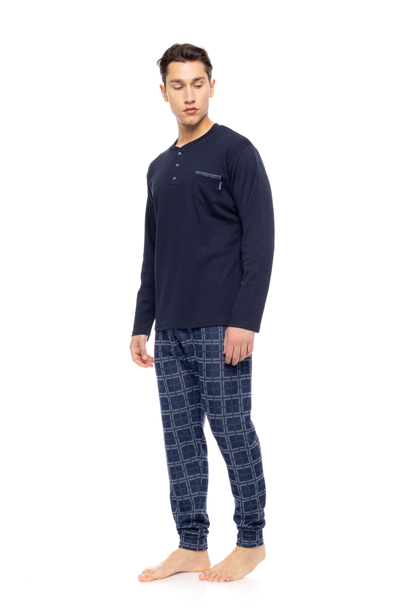 ΠΥΖΑΜΑ ΜΕ ΠΑΤΙΛΕΤΑ JACQUARD DENIM PLAID ULISSE