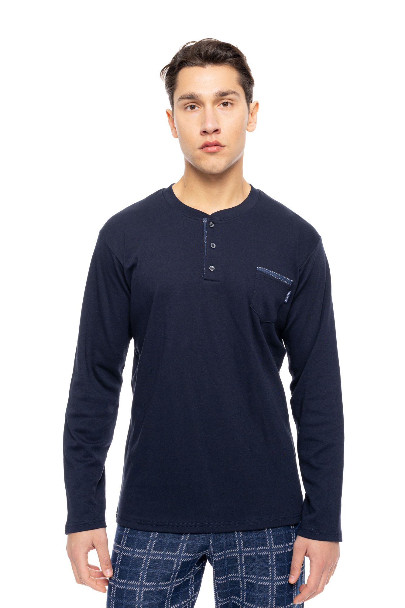 ΠΥΖΑΜΑ ΜΕ ΠΑΤΙΛΕΤΑ JACQUARD DENIM PLAID ULISSE