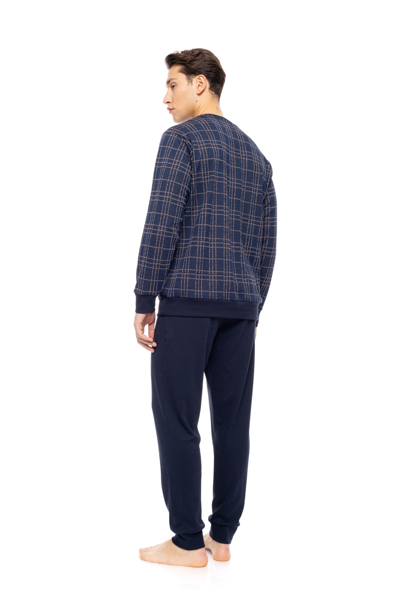 ΠΥΖΑΜΑ JACQUARDSAND BLUE PLAID ULISSE