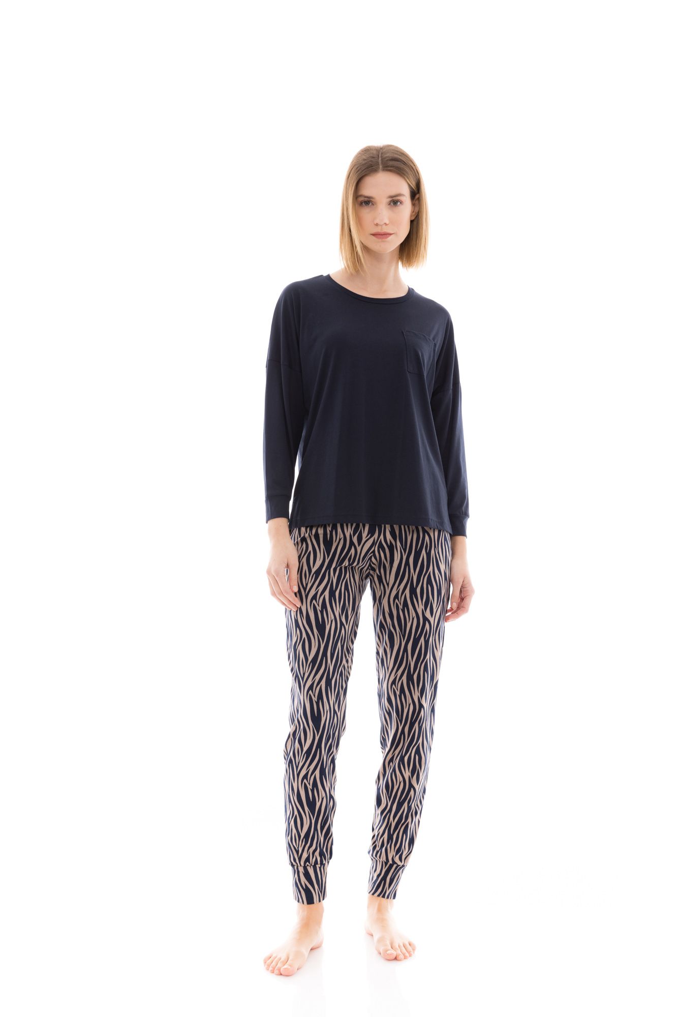 ΠΥΖΑΜΑ BEIGE ZEBRA PINK LABEL