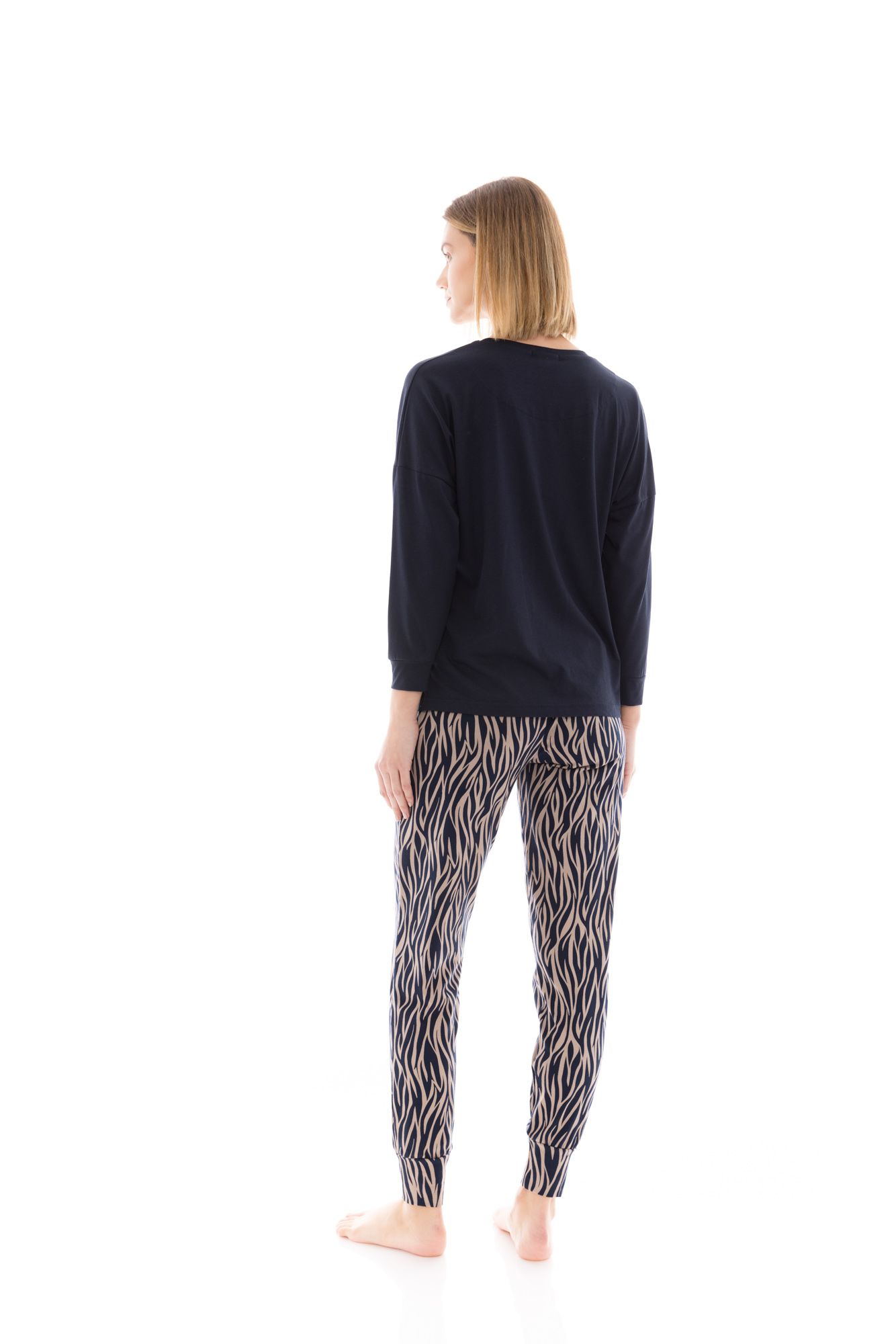 ΠΥΖΑΜΑ BEIGE ZEBRA PINK LABEL