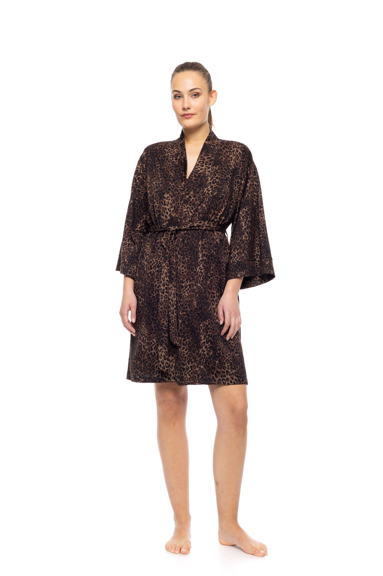 ΡΟΜΠΑ KIMONO LEOPARD PINK LABEL