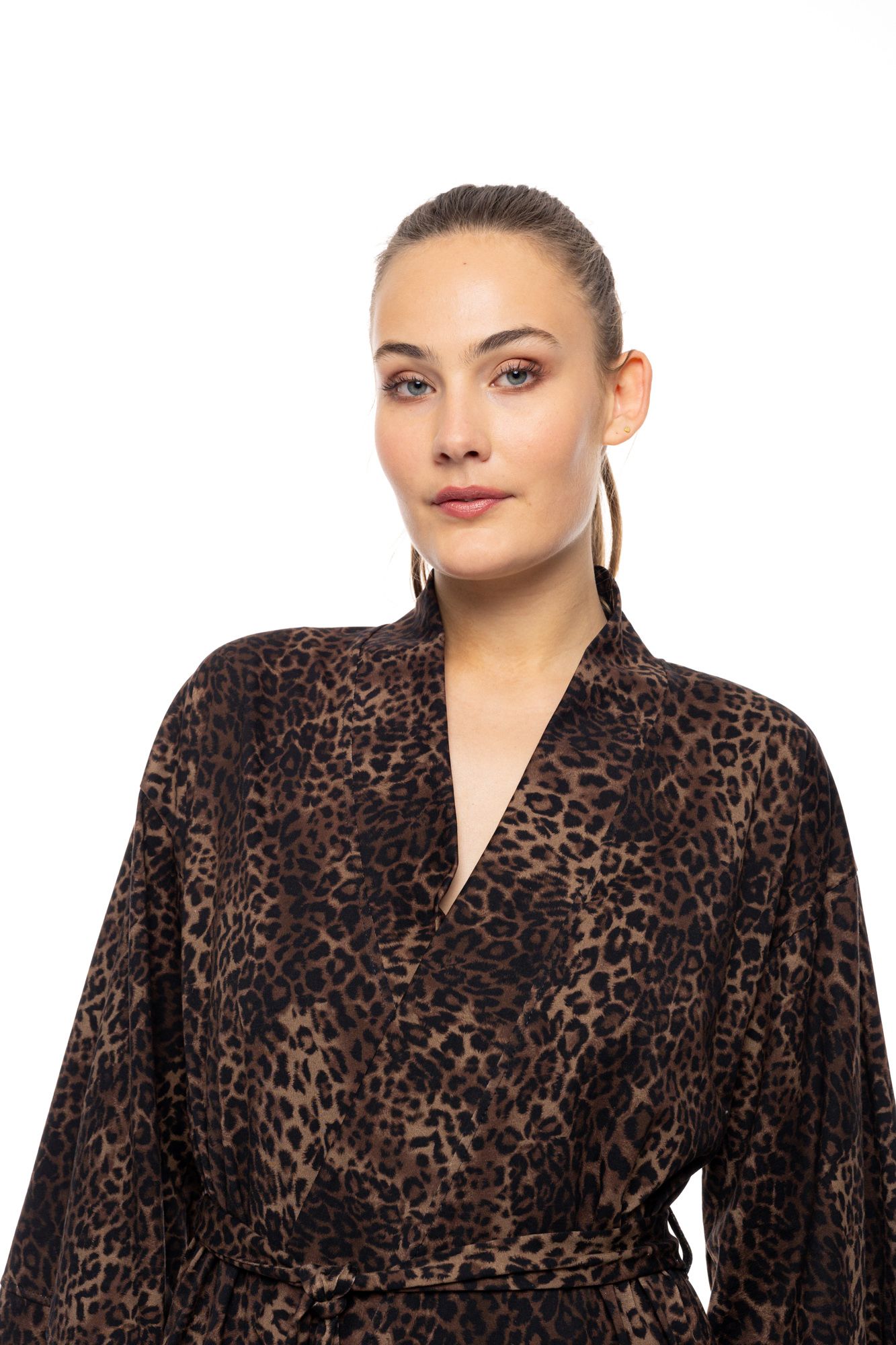 ΡΟΜΠΑ KIMONO LEOPARD PINK LABEL