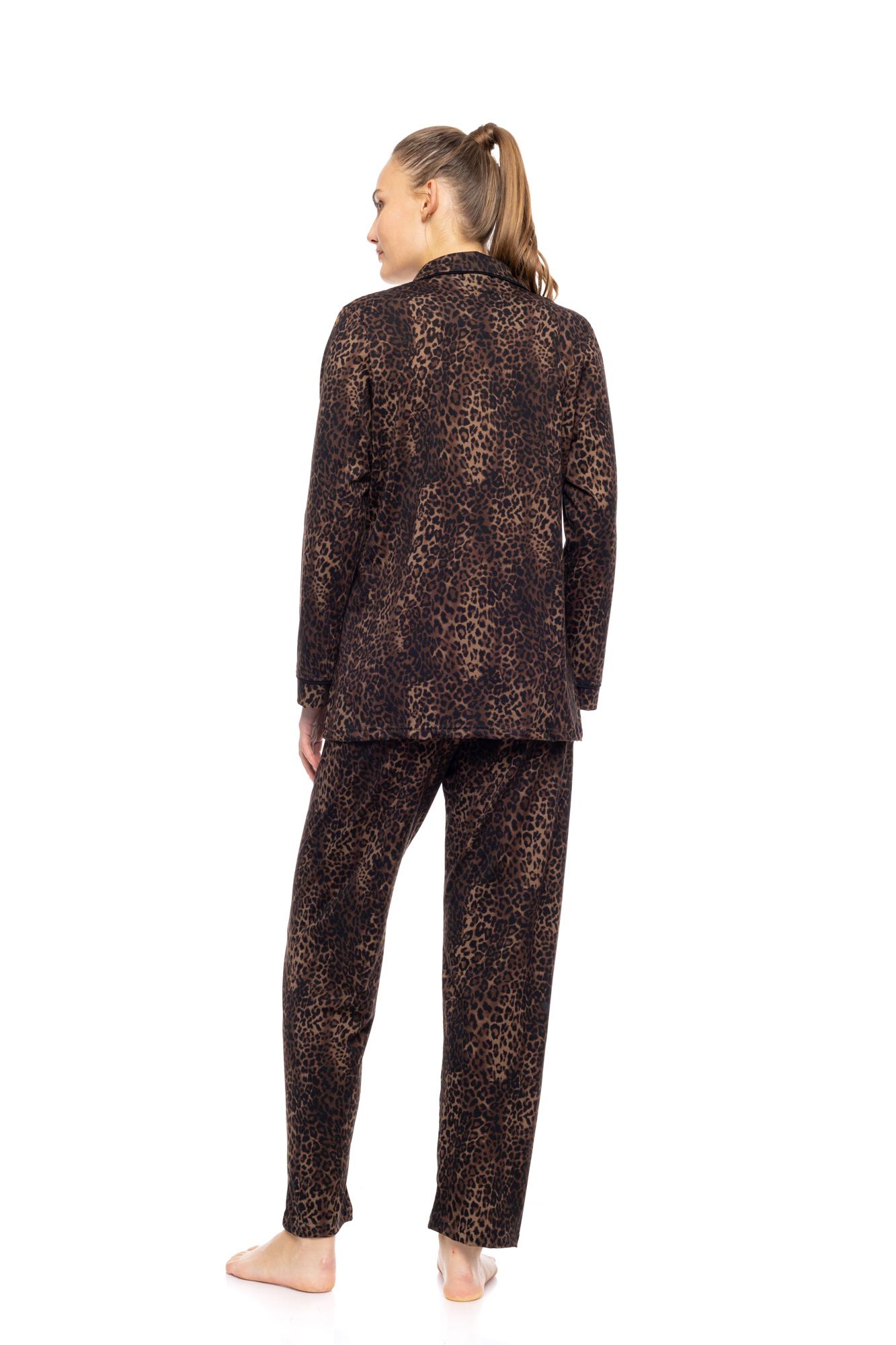 ΠΥΖΑΜΑ ΚΟΥΜΠΩΤΗ LEOPARD PINK LABEL