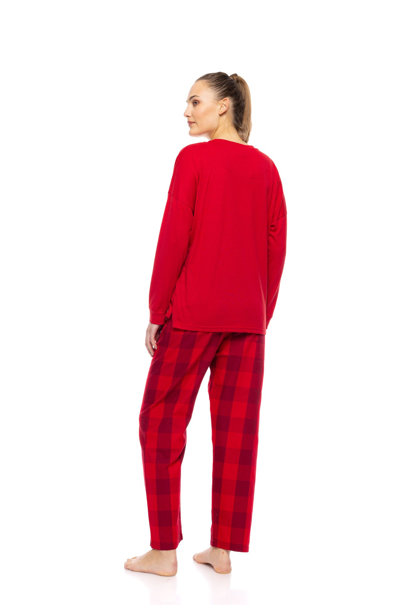 ΠΥΖΑΜΑ RASPBERRY PLAID PINK LABEL