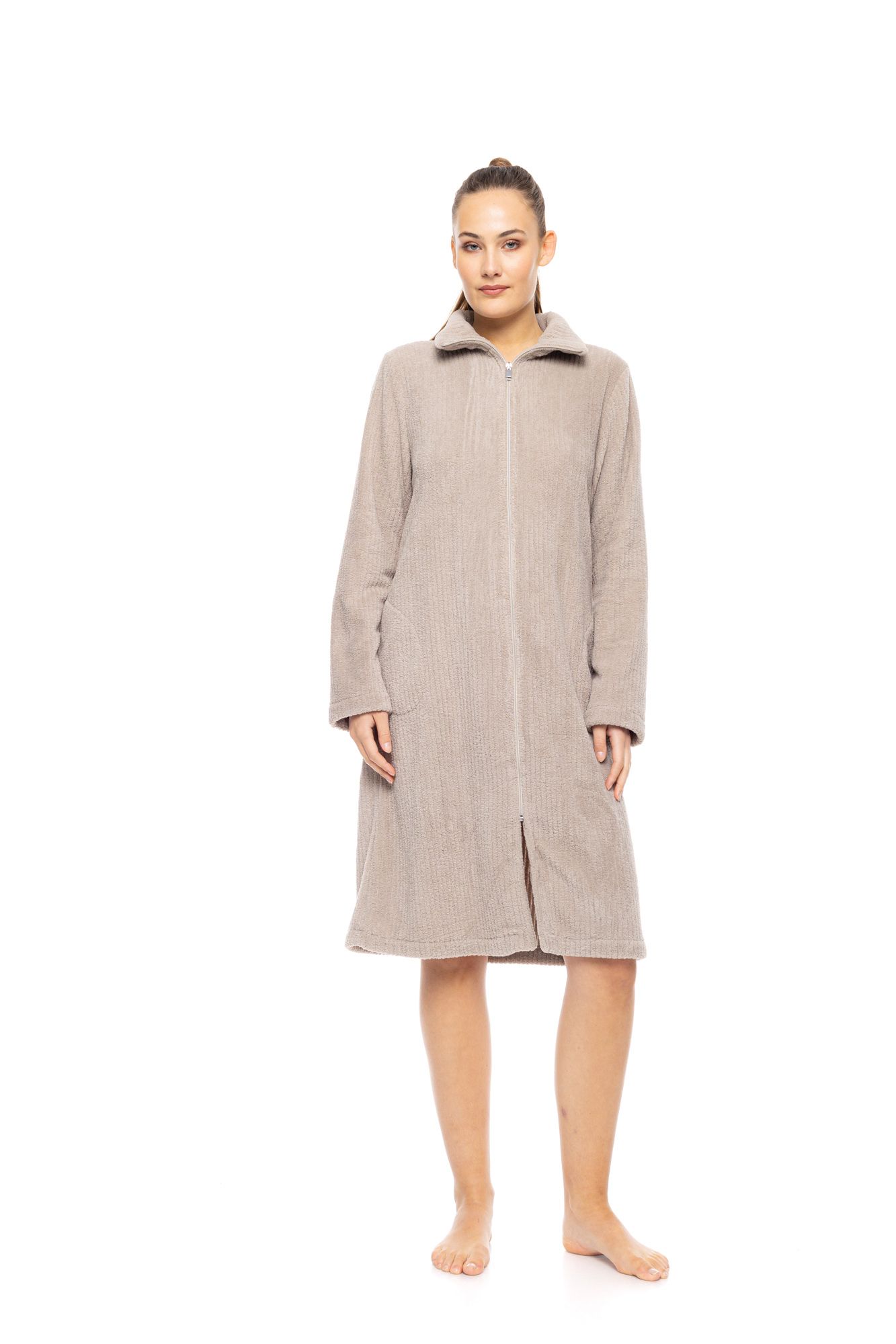 ΡΟΜΠΑ ZIPPER FLEECE STRIPE PINK LABEL