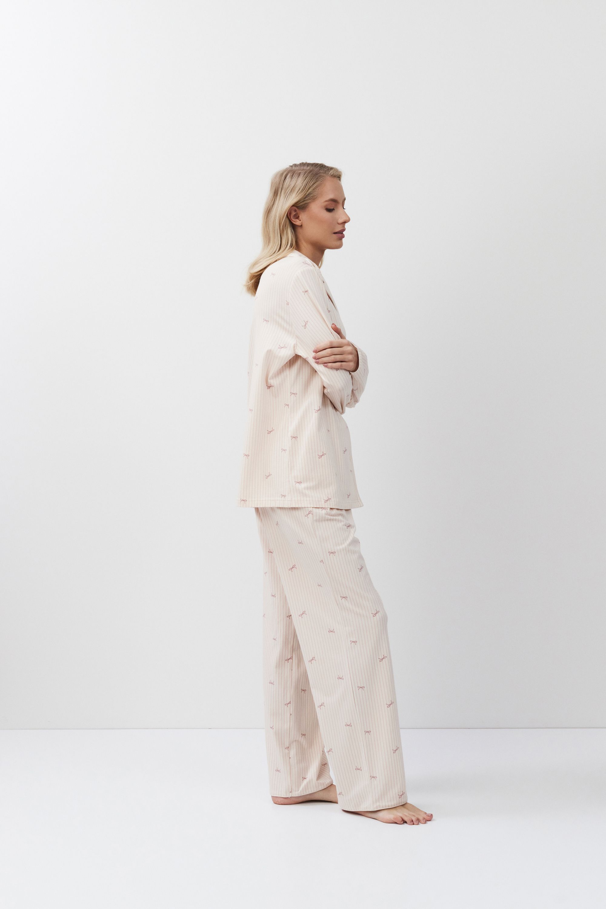 ΠΥΖΑΜΑ ΚΟΥΜΠΩΤΗ ΡΙΓΕ YVETTE PAJAMA LONG ARUELLE