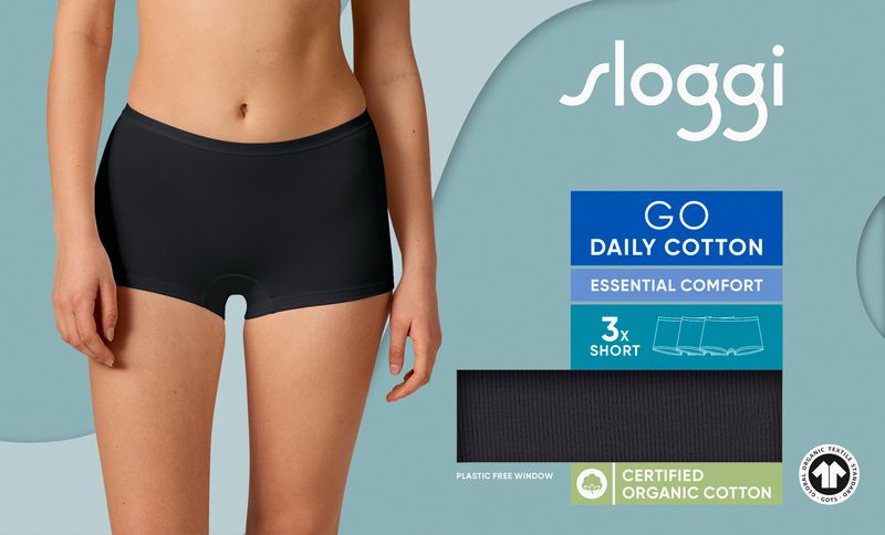 BOXER Short sloggi GO Daily Cotton 3P