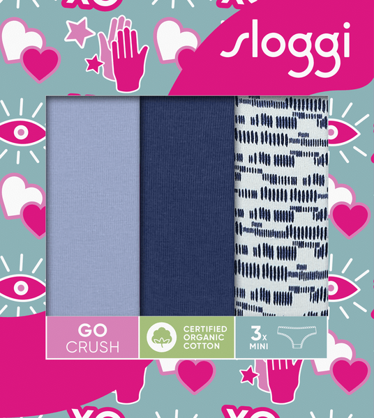ΣΛΙΠ 3 ΤΕΜΑΧΙΑ sloggi GO Crush Mini C3P