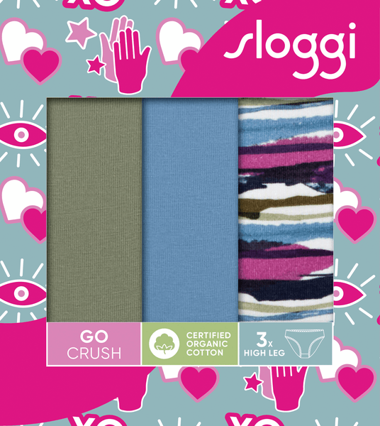 SLIP 3 ΤΕΜΑΧΙΑ sloggi GO Crush High leg C3P
